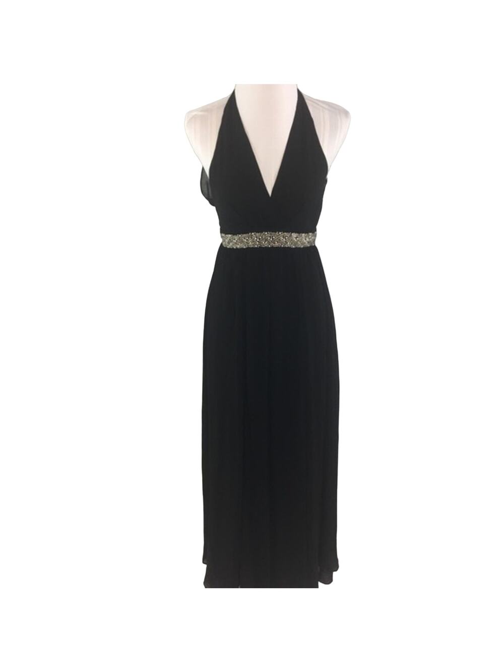 ASOS Women's Deep V Neck Formal Maxi Dress Size US 0